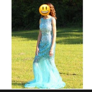 Turquoise formal dress 👗 size XS